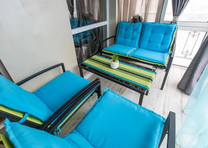 Blue тerrace Center Daire *